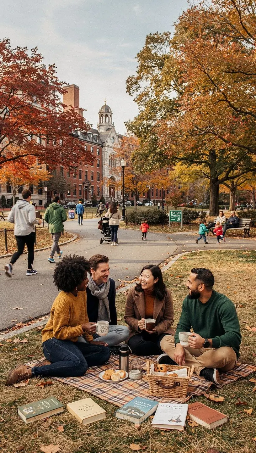 Malownicza panorama Chicago z wieżowcami i jeziorami w tle.
